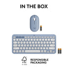 Logitech Pebble 2 Keyboard and Mouse Combo for Mac - Tonal Blue - English-10