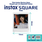 Fujifilm Instax Square Link Smartphone Printer - Ash White-Included in Box: Square Link Smartphone Printer, USB cable for charging, user's guide