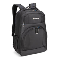 Nextech Travel Backpack with Laptop Compartment Up to 16" - 32 L - Black-The 32L capacity provides ample space with 5 zippered compartments and an RFID pocket for added security