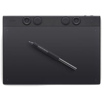 Wacom Intuos Pro Medium Bluetooth Professional Graphic Drawing Tablet - 2025 - Black-Pro Pen 3 offers amazing precision, 8192 pressure levels, tilt support & lag-free tracking for smooth, precise strokes; choose slim, straight or flared grip, adjust balance & button layout for precision and comfort