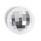 U Brands Disco Ball Locker Magnets - Set of 3 - Silver-3 disco ball-shaped locker or fridge magnets