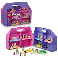 LEGO Friends Creative Dollhouse Suitcase-Dollhouse building kit with 8 rooms for girls and boys ages 6 years and up