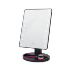 Danielle Creations Hollywood LED Rectangle Vanity Mirror with Touch Dimmer - Black/Assorted-LED