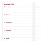 Brownline 2026 Two-Week Pocket Planner - 6" x 3-1/2" - Black - English-Yearly calendars of current and next two years