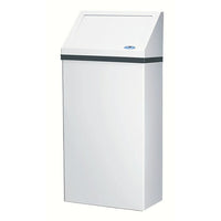 Frost Wall Mounted Waste Receptacle - 50-Litre - White Epoxy-11 gallon, 50 litre capacity