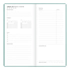 Letts of London 2027 Woodland Week to View Slim Size Planner - 5-7/8" x 3-1/8" - Green - Multilingual-Includes: personal information page, note pages, projects, contacts, timetables and more