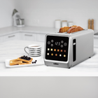 Salton Touchscreen Long Slot 4 Slice Toaster - Stainless Steel-9