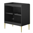 Modway Alchemist 30" Bathroom Vanity Cabinet - Black/Gold-Assembly Required