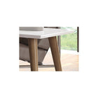 Manhattan Comfort Utopia 11.81" Rectangle Coffee Table, White Gloss and Maple Cream (89452)-Lacquered Rectangular Shaped Top