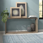Hudson&Canal Osmond 64"W Console Table - Antiqued Grey Oak-Features easy assembly