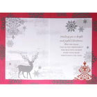 Rosedale General Christmas Greeting Cards/Envelopes - 5-1/2" x 8" - Glittery Reindeer - 12 Pack-Printed on premium uncoated paper