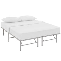 Modway Horizon Stainless Steel Queen Bed Frame - Grey-Modern Platform Bed Frame 