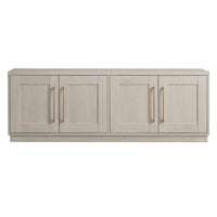 Hudson&Canal Tillman TV Stand for TV's up to 75" - Alder White-A transitional design accommodates TVs up to 75" for your entertaining space