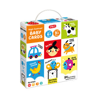 Banana Panda High Contrast Baby Card Set-Engaging learning activity for baby that stimulates the brain - boost visual development and help develop concentration with high-contrast flash cards