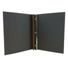 JAM Paper Italian Leather 3 Ring Binder, 3/4", Orange (369231771)-Quantity: Sold individually
