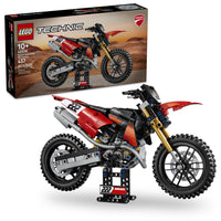 LEGO Technic Ducati Desmo450 MX Factory Motorcycle-Fuel a passion for action-packed vehicles with this Ducati motorcycle toy