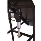 Rocelco 46" Electric Desk Riser with AC Outlet USB Charger and Large Keyboard Tracy- Black-Smooth quiet up and down motion at the touch of a button. 