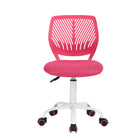 Homy Casa Teen Task Chair - Pink-360° swivel to sit and spin