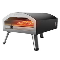 Westinghouse 12" Indoor/Outdoor Electric Pizza Oven -Dual heating elements: The top and bottom stainless steel heating elements provide even heat distribution, so your food cooks evenly every time