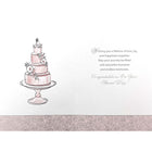 Rosedale Gold Wedding Greeting Cards/Envelopes - 5-1/2" x 8" - Best Wishes - 6 Pack-Printed on premium uncoated paper