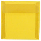 JAM Paper Square Translucent Vellum Invitation Envelopes - 8.5" x 8.5" - Gold - 25 Pack (PACV597)-Color: Gold Translucent