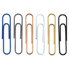 JAM Paper Colourful Jumbo Paper Clips - Large 2" - Business Assortment - 75/Pack - 6 Packs-Quantity: 75 Clips of each Colour, 450 Clips in Total