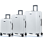 Champs Marquis 3 Piece Luggage Set - White-Built to last. Light-weight, water-resistant, durable polycarbonate hard-shell
