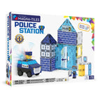 Magna-Tiles Police Station 35-Piece Magnetic Construction Set-What’s Included: 35 magnetic pieces, including TWO Police Figures and a Light & Sound Tile