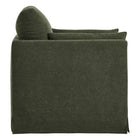 Modway Wellfleet Slipcovered Linen-Blend Armchair - Sage-Spring Support