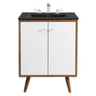 Modway Transmit 24" Bathroom Vanity - White/Black-8