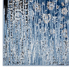 Modway Chiara Distressed Floral Lattice Contemporary Area Rug - 5 ft W x 8 ft L - Moroccan Blue-100% Soft Heat-Set Polypropylene