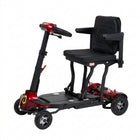 Monarch Genie Lightweight Folding Mobility Scooter - Red-Lightweight manual folding design supports easier transport and storage