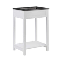 Modway Altura 24" Bathroom Vanity - White/Black-Modern Bathroom Vanity Cabinet