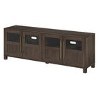 Hudson&Canal Holbrook TV Stand for TV's up to 75" - Alder Brown-The top has a weight capacity of 75lbs, lower shelves can hold 25lbs each