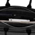 Bugatti Wellington Briefcase for Laptops up to 15.6" - Black-Adjustable, removable crossbody strap