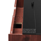 Modway Kinetic 38" Wall-Mount Office Desk - Black Cherry-8