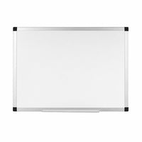 MasterVision Ayda Magnetic Steel Dry-Erase Whiteboard - 24" L x 36" W - Aluminum Frame-Durable steel surface maintains bright appearance through frequent use