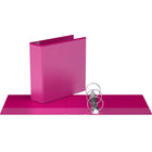 Davis Group Easyview Premium Binder - Round Ring - Customizable - 3" - Pink - 6 Pack-3"