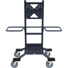 Bretford Explorer TV Cart with Handle and Directional Locks - Storm Blue-Our heavy duty mobile TV stand is perfect for transporting large screens, as it comes equipped with a VESA mounting pattern designed to support screens up to 86 inches. It has a weight capacity of up to 200 lbs