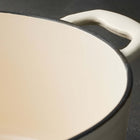 Tramontina 5.5 Qt Enameled Cast Iron Round Dutch Oven - Latte with Gold Stainless Steel Knob-8