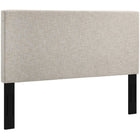 Modway Taylor Upholstered Linen Fabric King and California King Headboard - Beige-Elegant Upholstered Headboard