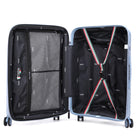 TUCCI Lussore 24" Hardside Check-in Luggage - Black-Glide-Tech Dual Wheel System – Smooth, effortless maneuverability. Features the Glide-Tech dual-wheel system for effortless 360° rolling in any direction
