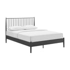 Modway Adair Spindle Metal Queen Platform Bed - Charcoal-No Box Spring Required