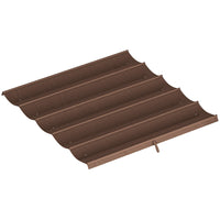 Outsunny 8.2' L x 8.4' W Retractable Pergola Canopy Replacement for 10' L x 10' W Frame (Cover Top) - Coffee-ONLY fits Outsunny 9.8' x 9.8' (3 x 3 m) Pergola (SKU: 84C-054BK, 84C-054BN)