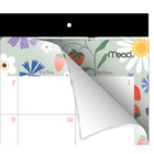 Mead 2026-27 Fruit & Floral Compact Desk Pad - 18" x11" - 15 Months - Bilingual-Open  daily blocks