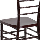 Flash Furniture HERCULES PREMIUM Series Mahogany Resin Stacking Chiavari Chair-Lightweight Design