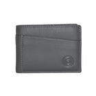 Club Rochelier Men's Slim Fold Wallet with Removable ID - Charcoal Grey-10 Credit card slots