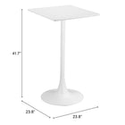 Zuo Valleta Bar Table - White-6