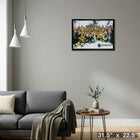 Vegas Golden Knights 2023 Stanley Cup - Framed Canvas - 31" x 22"-Ready to hang - arrives fully assembled