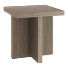 Hudson&Canal Boden 22"W Square Side Table - Antiqued Grey Oak-A contemporary Scandinavian design for your living room, den, and more